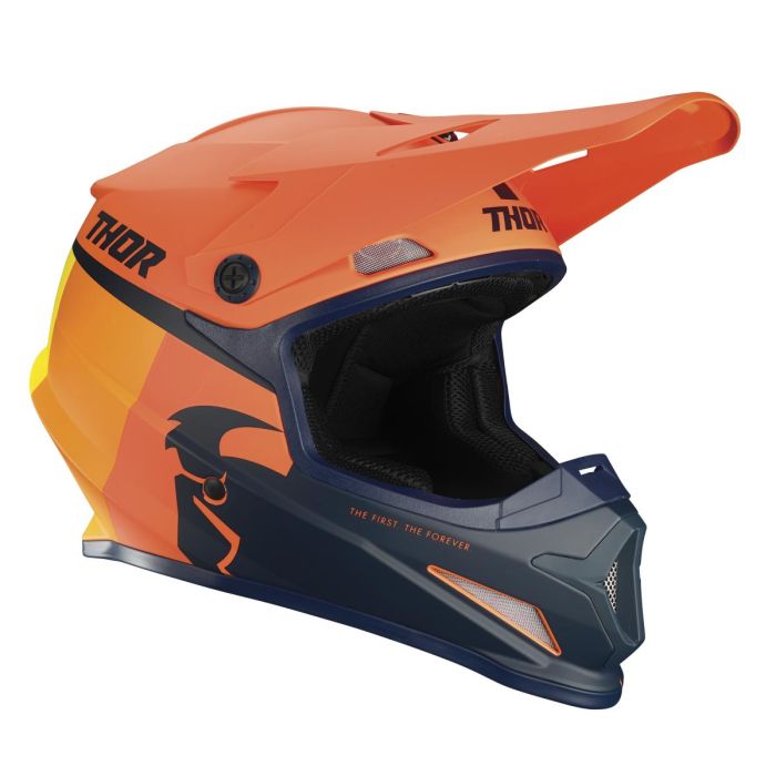 Thor Motocross-Helm Sector Racer orange dunkelblau | Gear2win