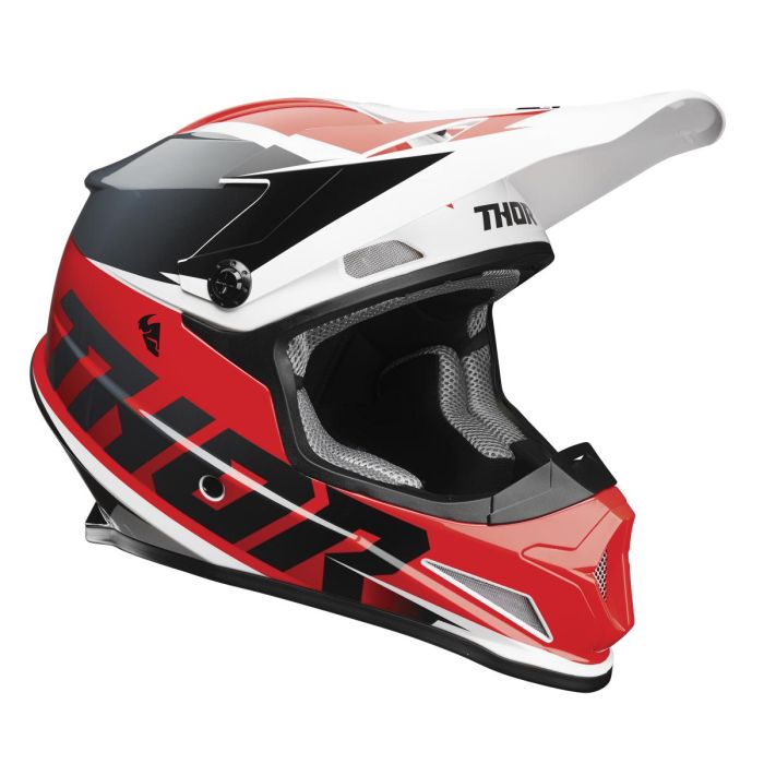 Thor Motocross-Helm Sector Fader rot schwarz | Gear2win