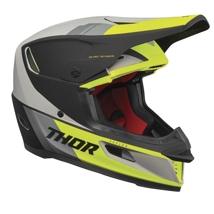 Thor Motocross-Helm Reflex Apex lindgrün grau | Gear2win