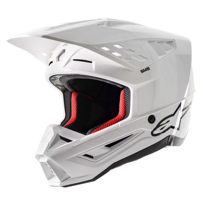 Alpinestars S5 Motocross-Helm Solid Weiss | Gear2win