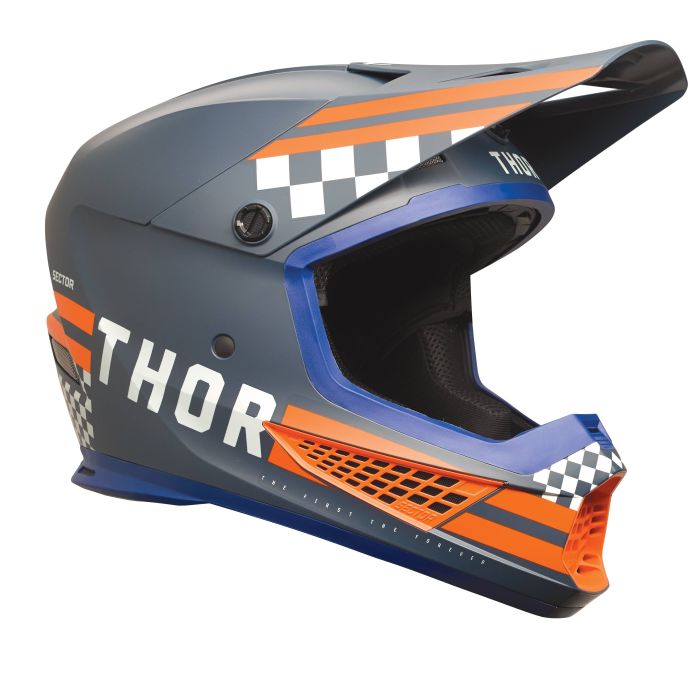 Thor Motocross-Helm Sector 2 Combat Blau/Orange | Gear2win.de