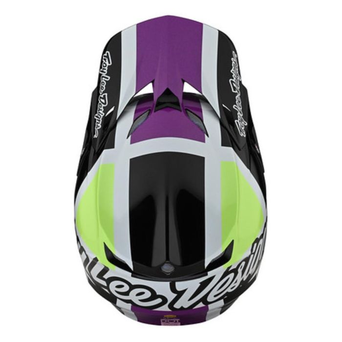 Troy Lee Designs SE5 Motocross-Helmschirm QUATTRO Weiss / Grün