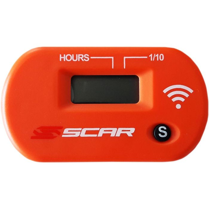 Scar Kabelloser Vibrations-Betriebsstundenzähler Orange | Gear2win.de