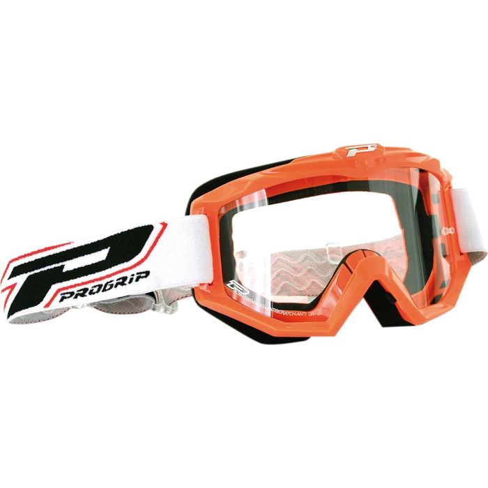 Progrip Crossbrille Offroad Race Line Orange 3201 Transparent Linse | Gear2win.de