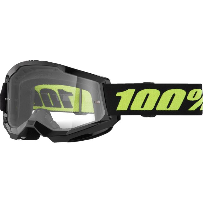 100% Motocross-Brille Strata 2 Solar Eclipse transparent | Gear2win.de