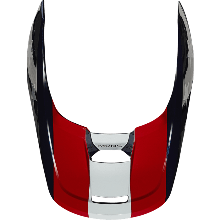 Fox V1 Motocross-Helm Visier - ULTRA Weiß/Rot/Blau | Gear2win
