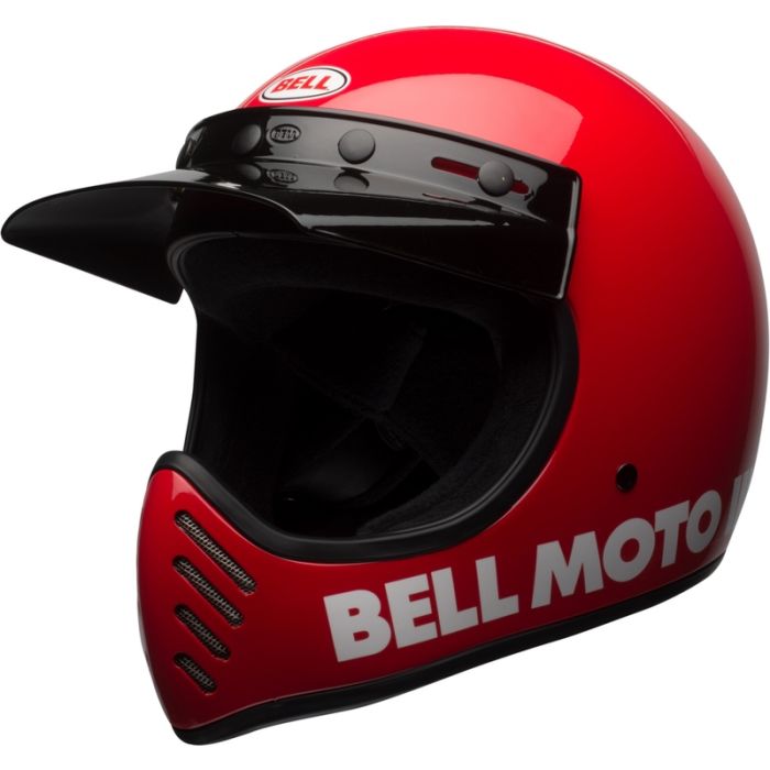 Bell Moto-3 Classic Motocross-Helm - Gloss Rot | Gear2win.de