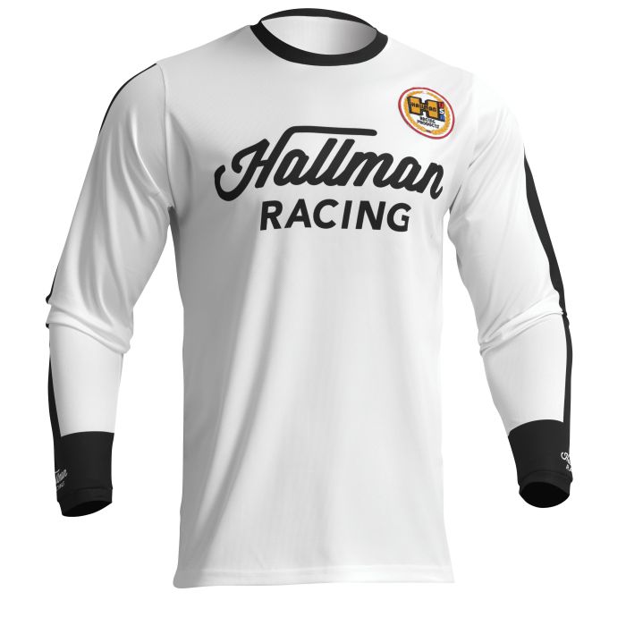 Hallman Motocross-Shirt Differ Roosted Weiß/Schwarz | Gear2win.de