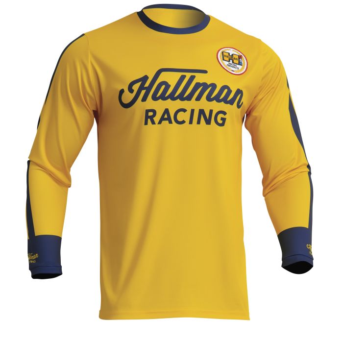 Hallman Motocross-Shirt Differ Roosted Gelb/Blau | Gear2win.de