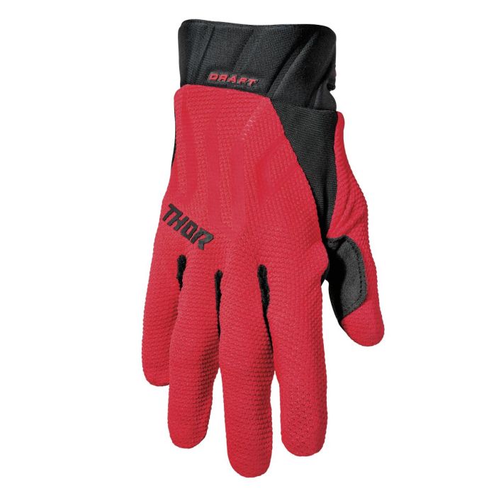 THOR Motocross-Handschuhe DRAFT Rot/Schwarz | Gear2win