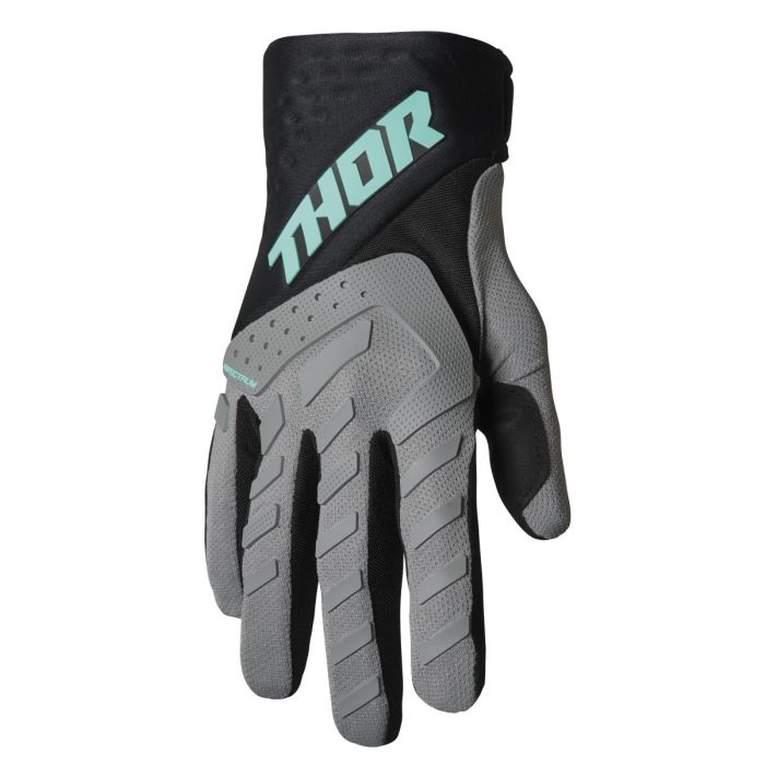 THOR Motocross-Handschuhe für Jugend SPECTRUM Grau/Schwarz/Münze | Gear2win
