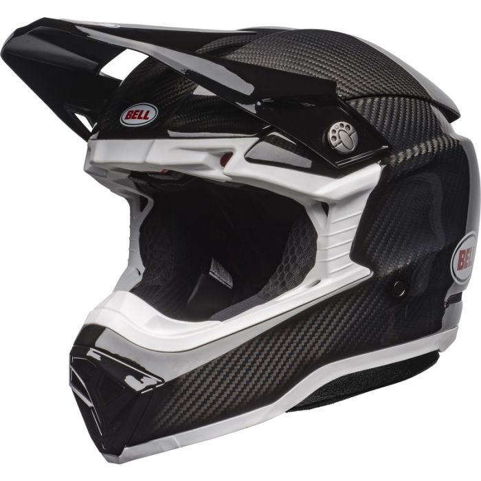 Bell Moto-10 Spherical Helm Solid - Schwarz/Weiß | Gear2win.de