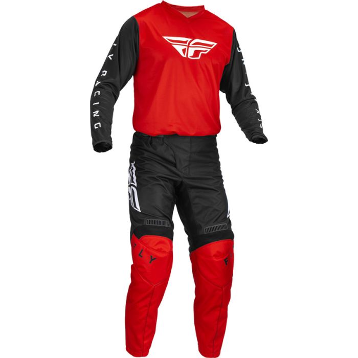 Fly Racing Motocross F-16 Rot/Schwarz Gear Combo