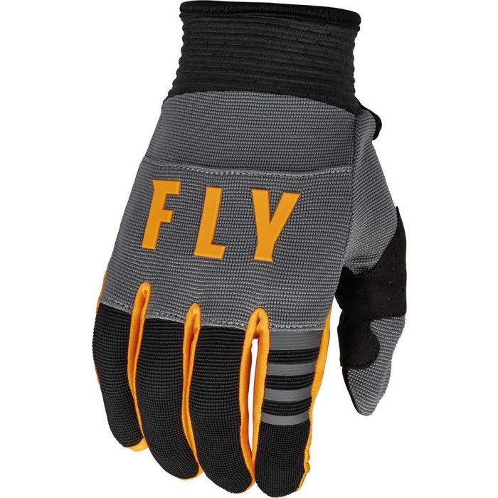 Fly Racing Motocross Handschuhe F-16 Jugend Dunkelgrau-Schwarz-Orange