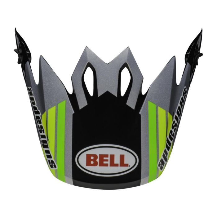 BELL MX-9 Pro Circuit Helmschild Schwarz/Grün | Gear2win.de