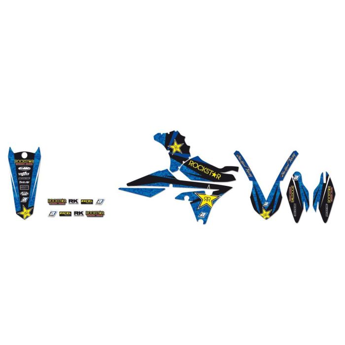 BLACKBIRD ROCKSTAR ENERGY Dekorkit Blauw/Schwarz/Gelb | Gear2win
