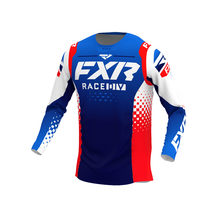 FXR Revo LE MX Motocross-Shirt Legacy Blau/Rot
