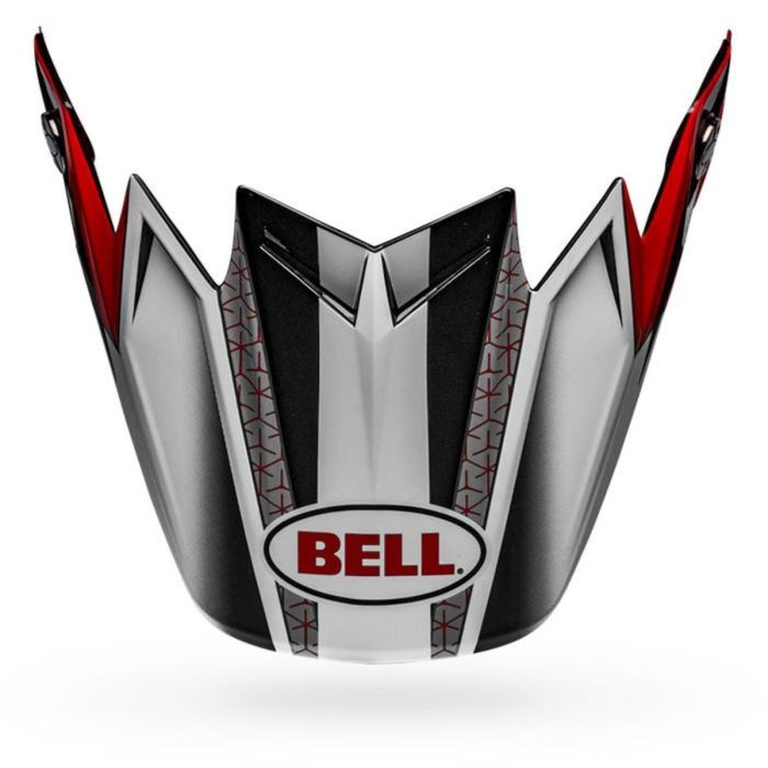 BELL Moto-9 Flex Helmschild Hound Rot/Weiß/Schwarz | Gear2win.de