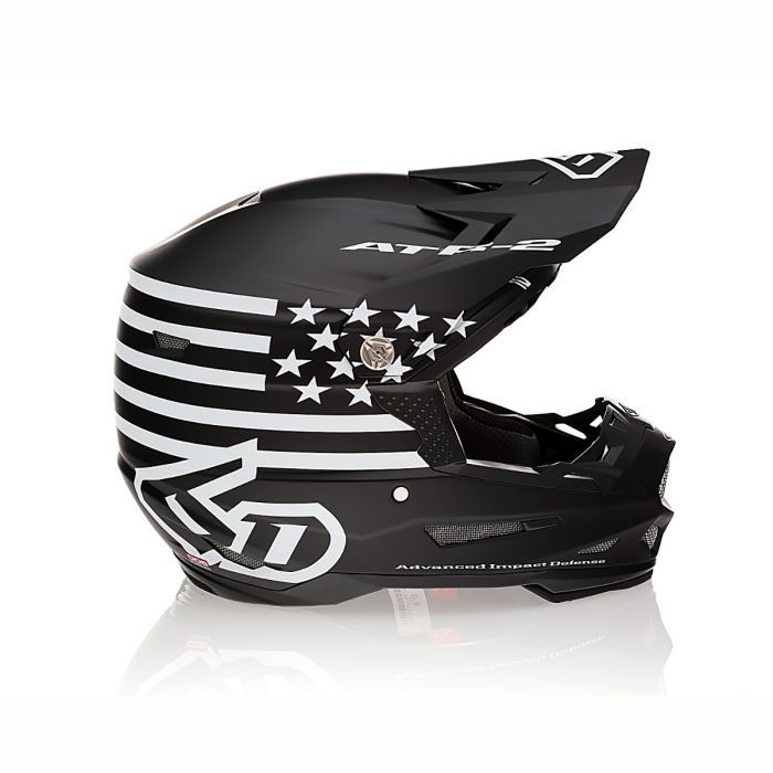 6D Motocross-Helm Atr-2 Tactical Schwarz Matte | Gear2win.de
