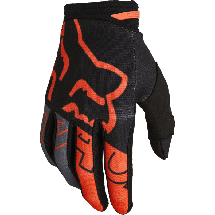 Fox 180 Skew Motocross-Handschuhe Schwarz Orange|Gear2win