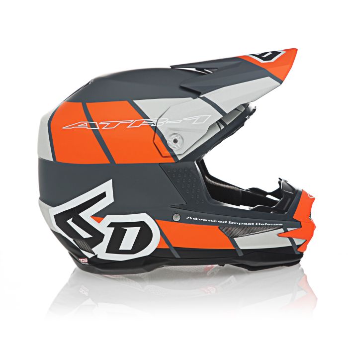 6D Motocross-Helm ATR-1 Shear Matte Orange/Grau/Schwarz | Gear2win.de