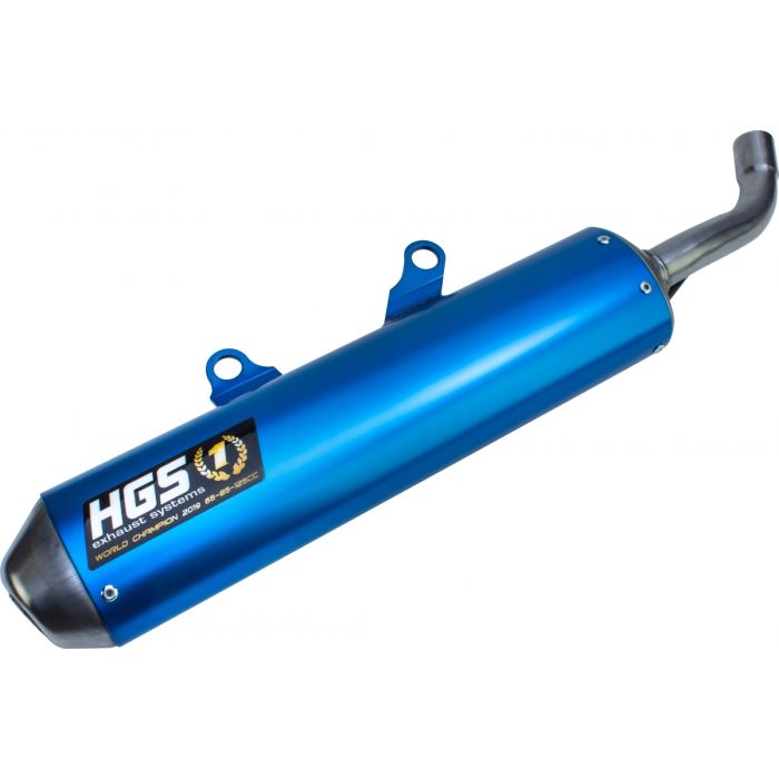 HGS - KTM/HSQ EXC/TE 250 300 20- Schalldämpfer Alu Enduro Blau
