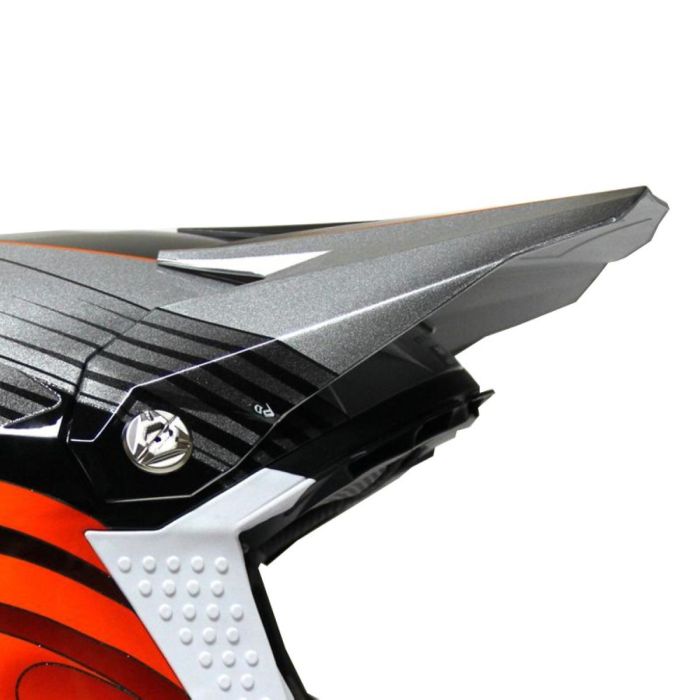 6D Motocross Helmvisier CRUSADER - Orange/Silber | Gear2win.de