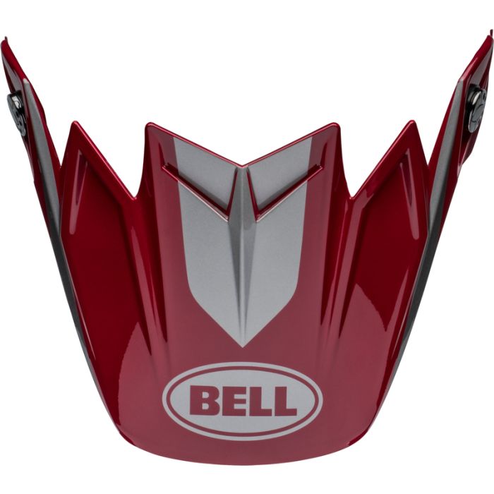 BELL Moto-9S Flex Ersatz-Helmschild - Ferrandis M√©chant Glanz Rot/Silber | Gear2win.de