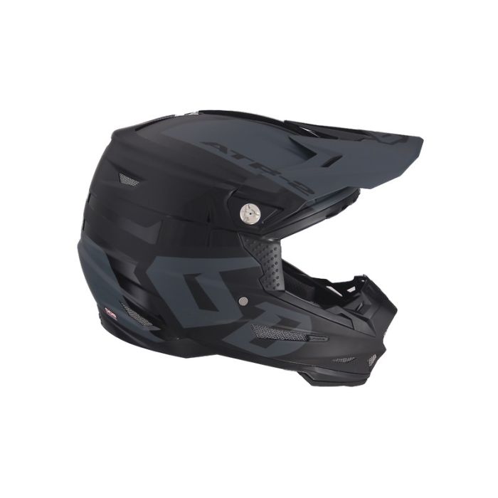 6D Motocross-Helm Atr-2 Helo Le Schwarz/Grau