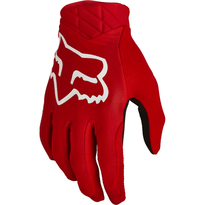 Fox Airline Motocross-Handschuhe Fluo Rot|Gear2win