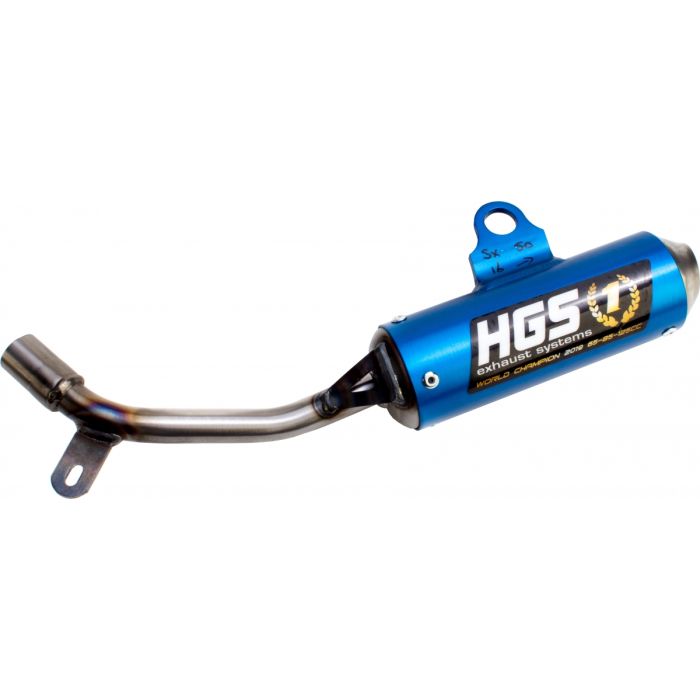 HGS - KTM SX 50 09-15 Schalldämpfer Alu Blau