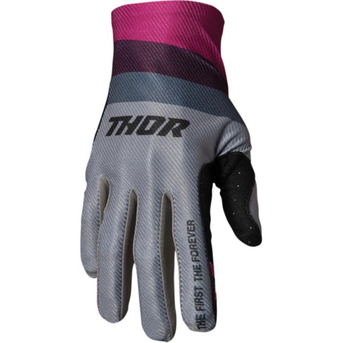 THOR Motocross-Handschuhe ASSIST REACT Grau/Paars | Gear2win