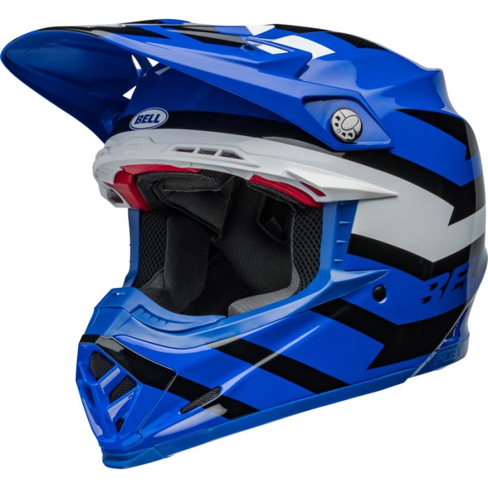 Bell Moto-9S Flex Motocross-Helm - Banshee Gloss Blau/Weiß | Gear2win.de