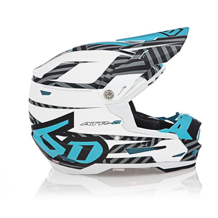 6D Motocross-Helm ATR-2 Havoc Blau/Weiss | Gear2win.de