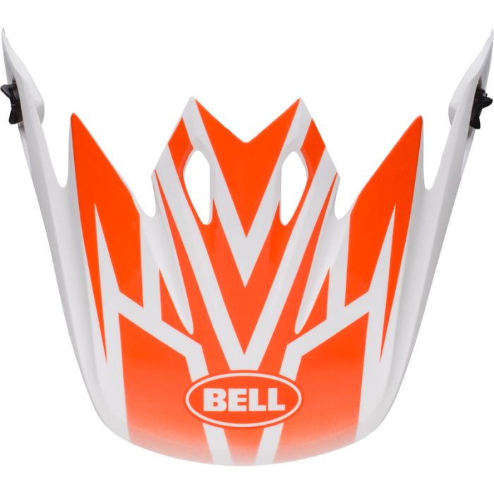 BELL MX-9  Mips Off-Road Helmschild - Disrupt Weiß/Orange | Gear2win.de