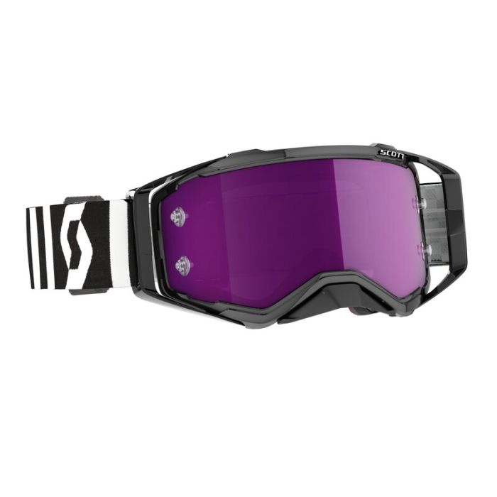 Scott Prospect Motocross-Brille - Schwarz/Wit - Violet Chrome Works Linse | Gear2win.de