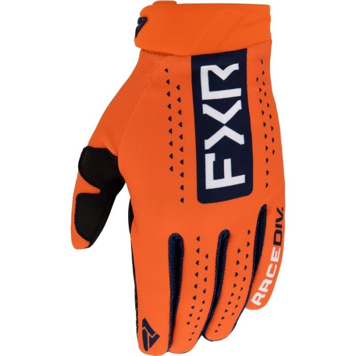 FXR Reflex MX Motocross-Handschuhe Orange/Dunkel Blau