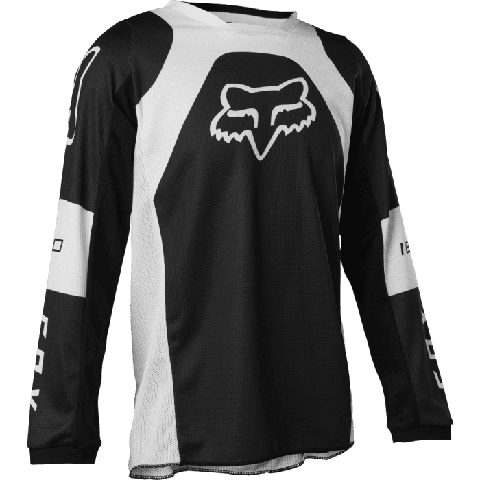 Fox LUX 180 Motocross-Shirt für Jugend Schwarz|Gear2win