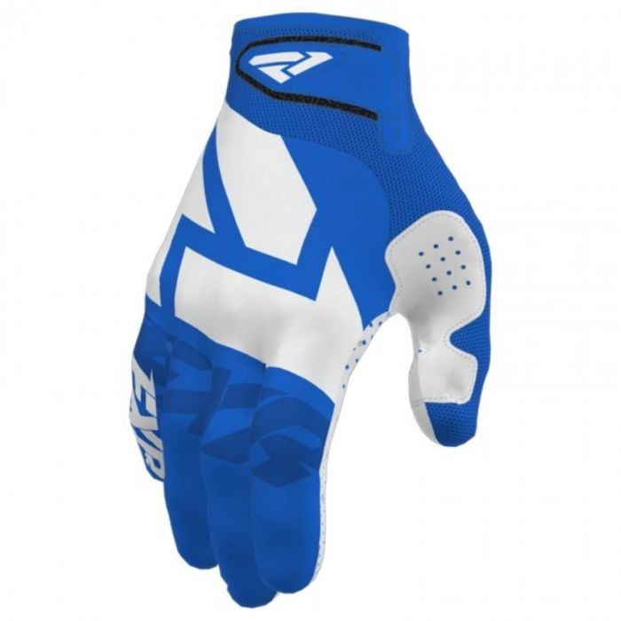 FXR Clutch Strap MX Motocross Handschuhe Blau/Weiß | Gear2win