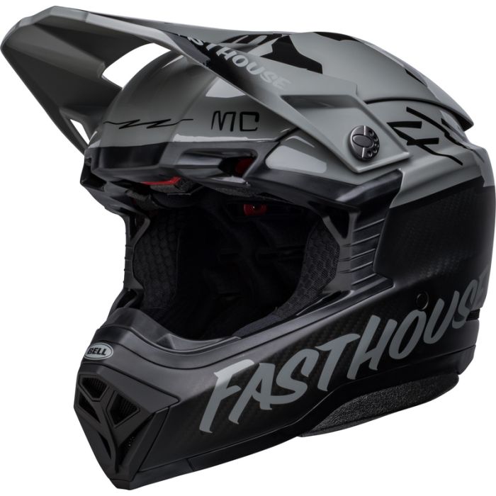 Bell Moto-10 Spherical Helm Fasthouse Bmf - Matt/Glänzend Grau/Schwarz | Gear2win.de