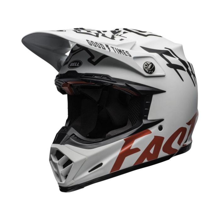 Bell Moto-9 Flex Motocross-Helm Fasthouse WRWF Matte Gloss Weiß/Rot | Gear2win.de