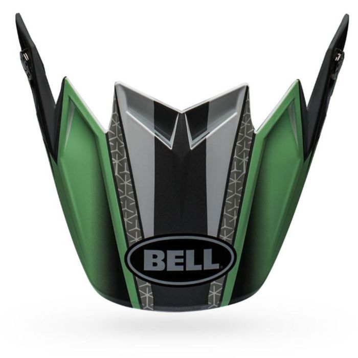 BELL Moto-9 Flex Helmschild Hound Grün/Weiß/Schwarz | Gear2win.de