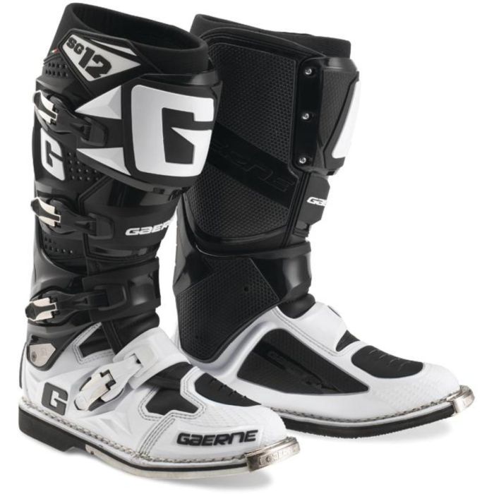 Gaerne Motocross Stiefel SG-12 Weiß Schwarz | Gear2win