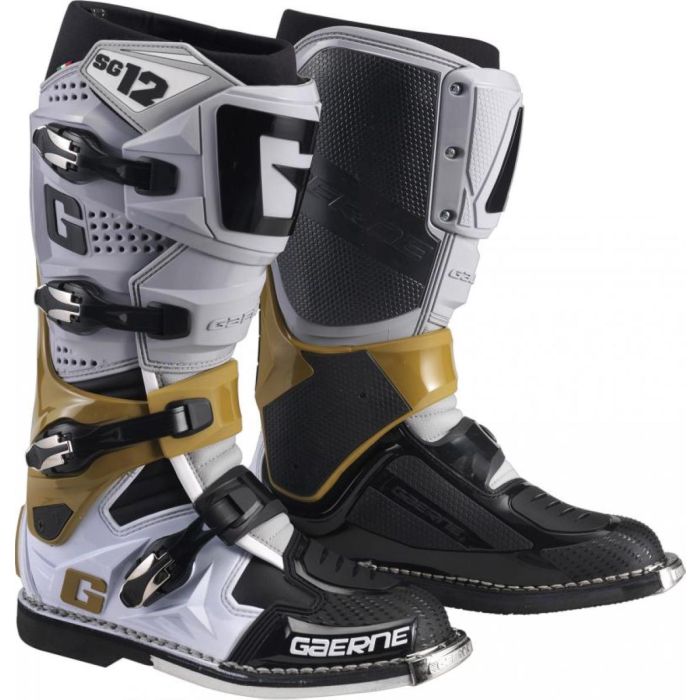 Gaerne Motocross-Stiefel Sg-12 Grau Magnesium Weiss | Gear2win
