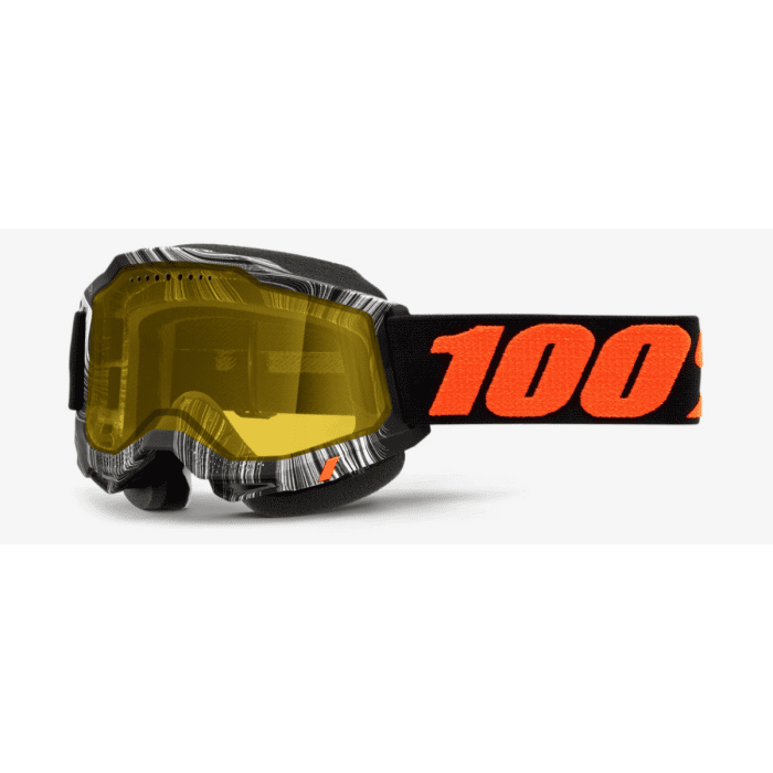 100% Motocross-Brille Accuri 2 Snow geospace Gelb