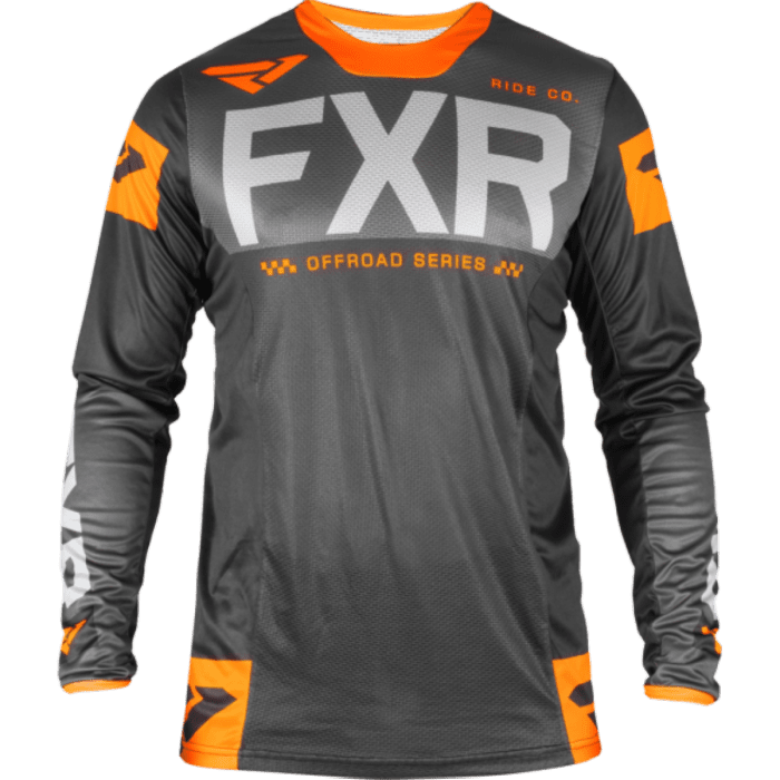 FXR Helium Off-Road Jersey Black/Char/Lt Grey/Orange | Gear2win