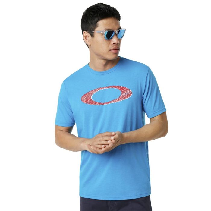 Oakley Legacy Ellipse T-Shirt Hawaiian Blau | Gear2win