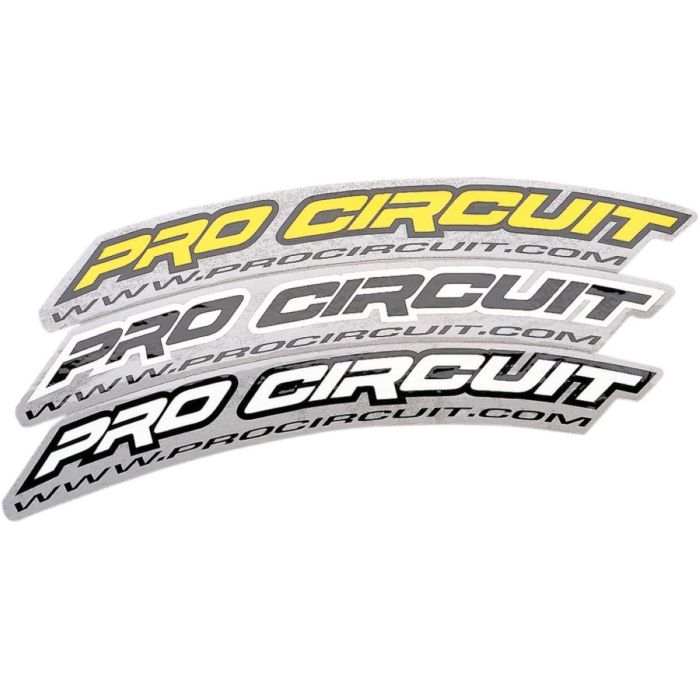 Pro Circuit - Kotflügel vorne Aufkleber WWW.-WHT | Gear2win