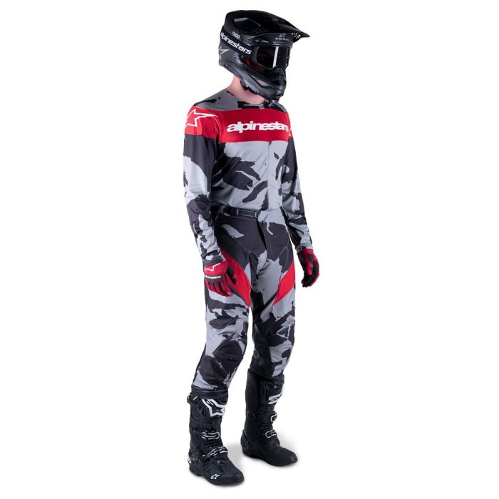 Alpinestars Racer Tactical Cast Grijs Camo Mars Rot Motocross-Kombi | Gear2win.de