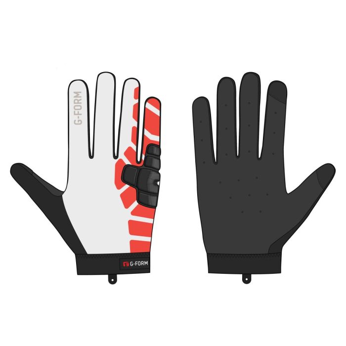 G-Form - Sorata Trail Gloves White/Red | Gear2win